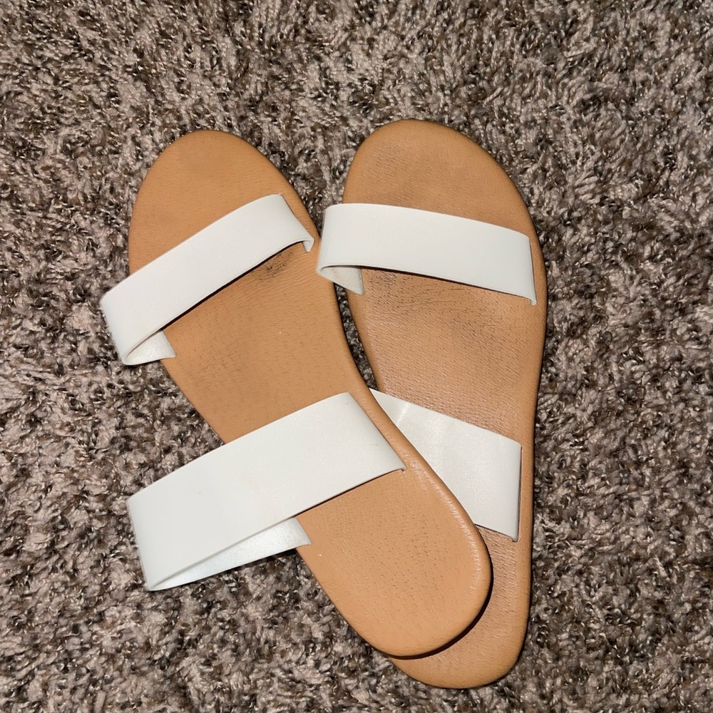 Cute white sandals